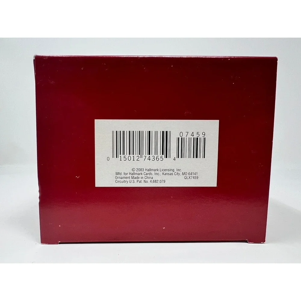 Hallmark Polar Coaster Ornament 2003 Red Magic Light Motion Sound QLX7459